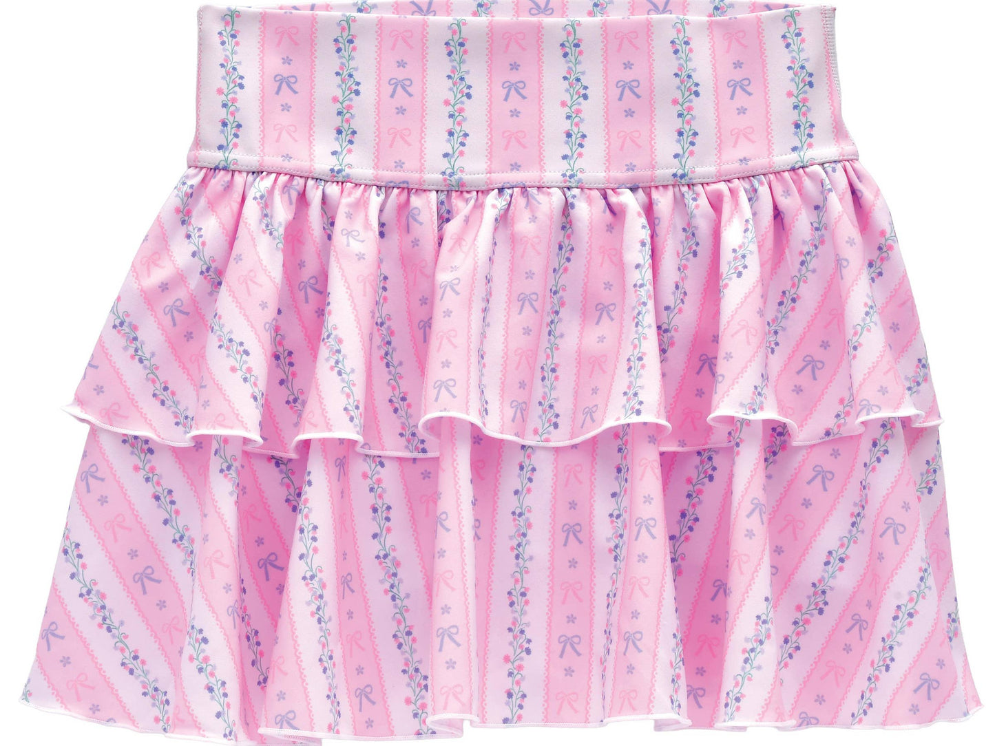 Floral Stripes Skort (Youth X-Small)