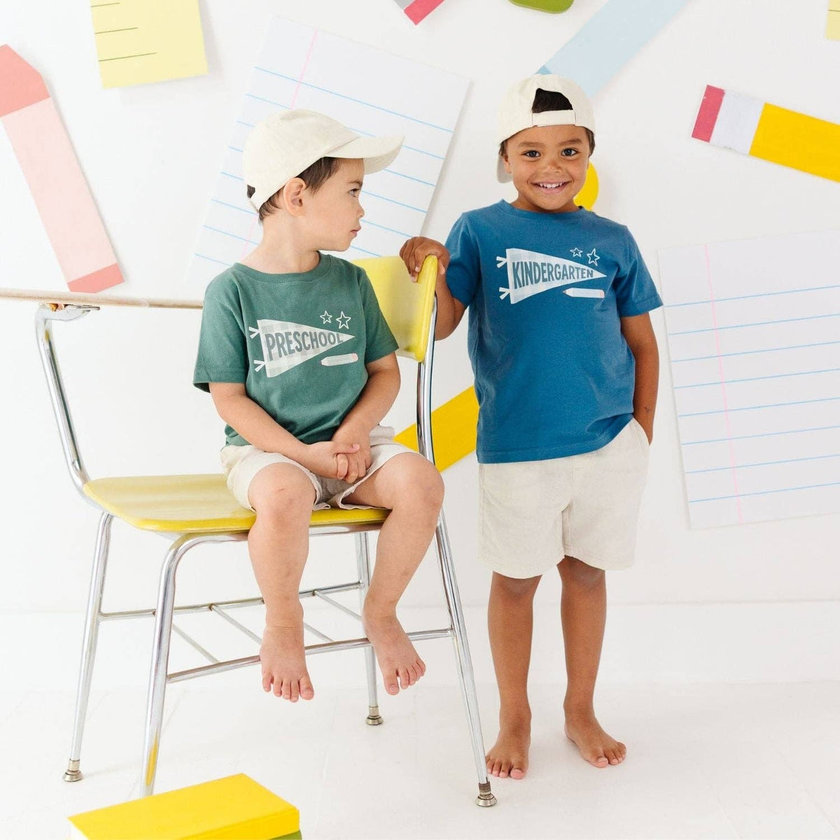 Preschool Pennant Short Sleeve T-Shirt - Boys Clothing