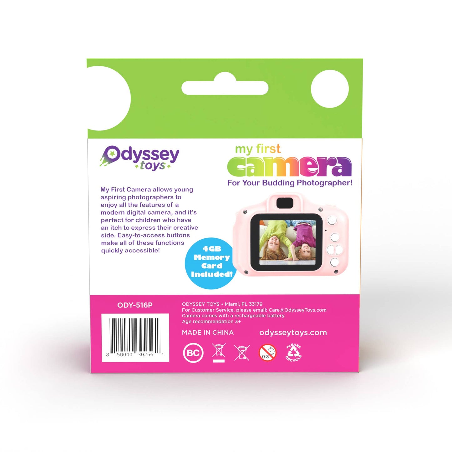 My First Camera for Kids - 2" Screen, High Def Pics + Video