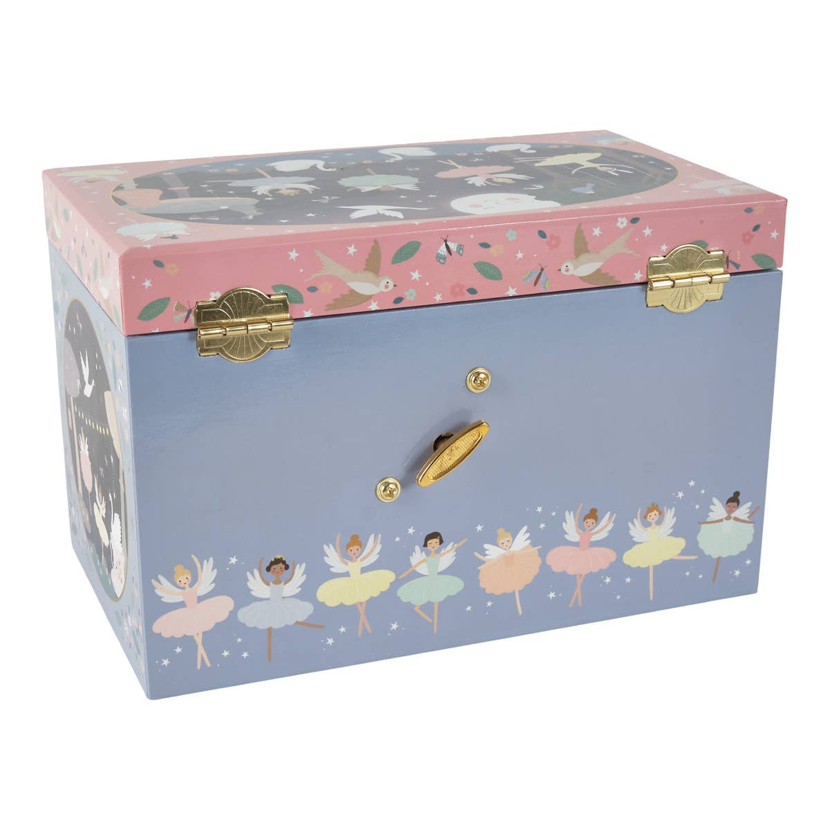 Musical Jewellery Box with 3 Drawers - Enchanted 77