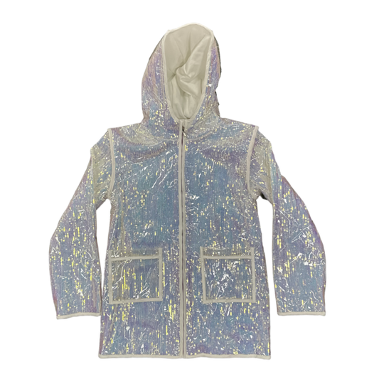Tweenstyle by Stoopher - White Sequin Raincoat