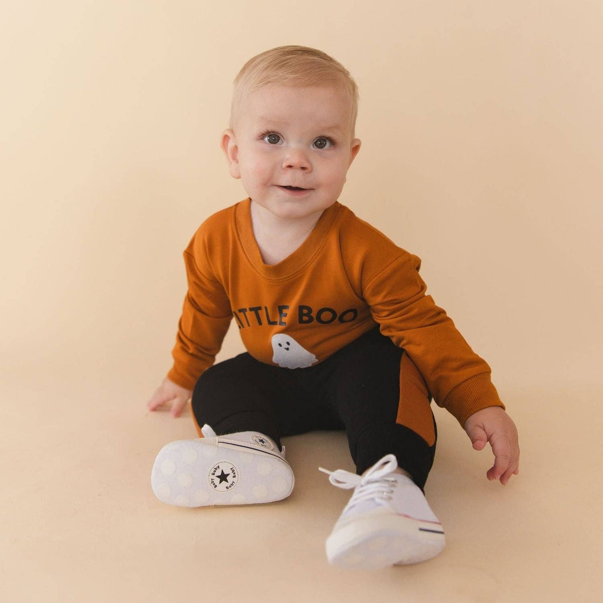Black and Orange Striped Jogger - Boys Clothing