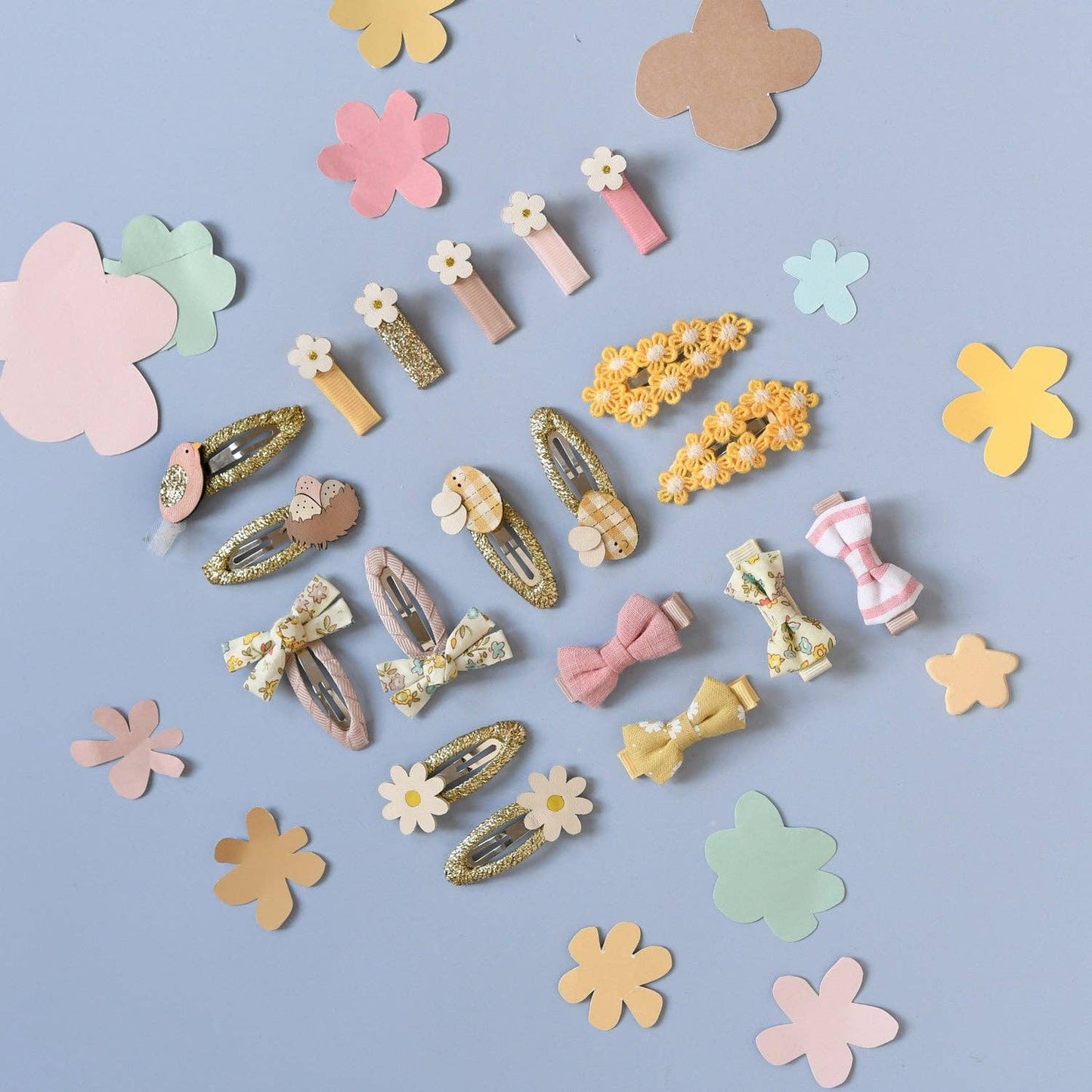 Petal Mini Bow Clip Set