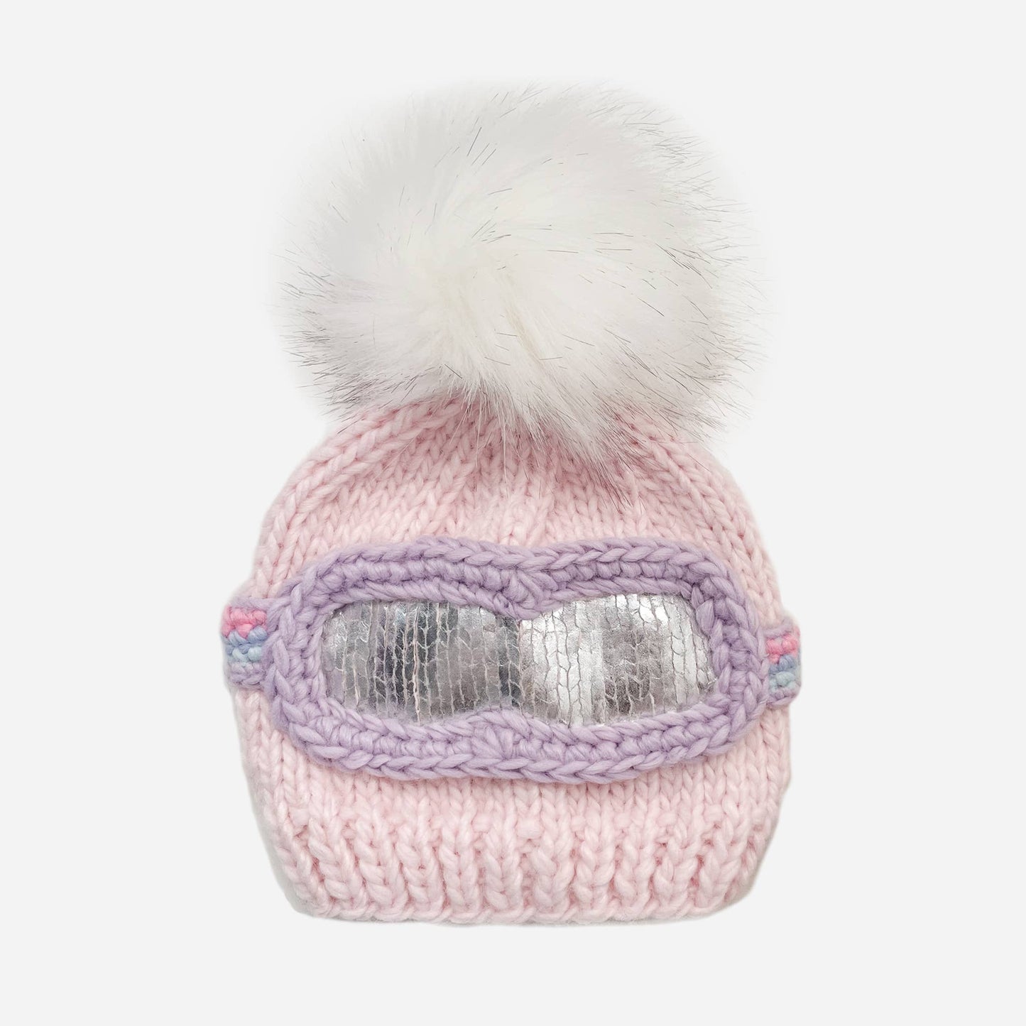 Ski Goggles Beanie Baby Pink Baby Kids Winter Hat Holiday