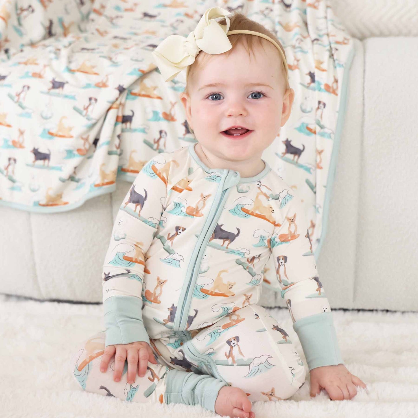 Paddle Pups Convertible Zip Romper
