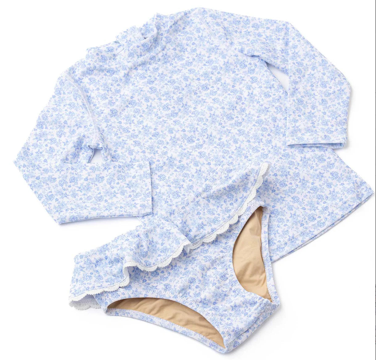 Coastal Garden 2 Piece Rash Guard Swim