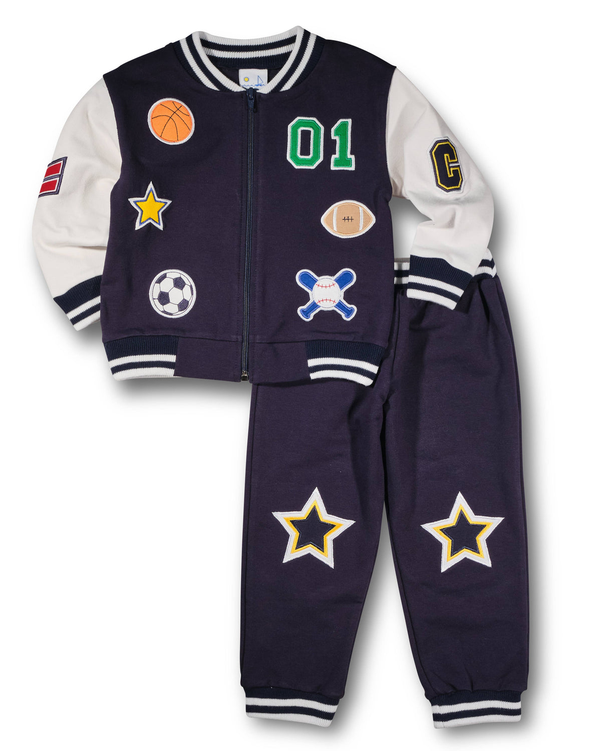 French Terry Pants With Stars
