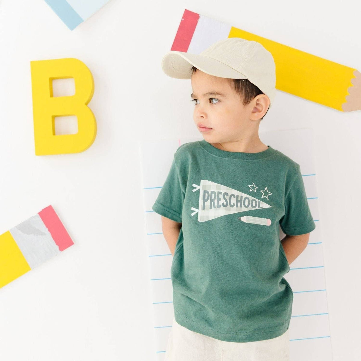 Preschool Pennant Short Sleeve T-Shirt - Boys Clothing