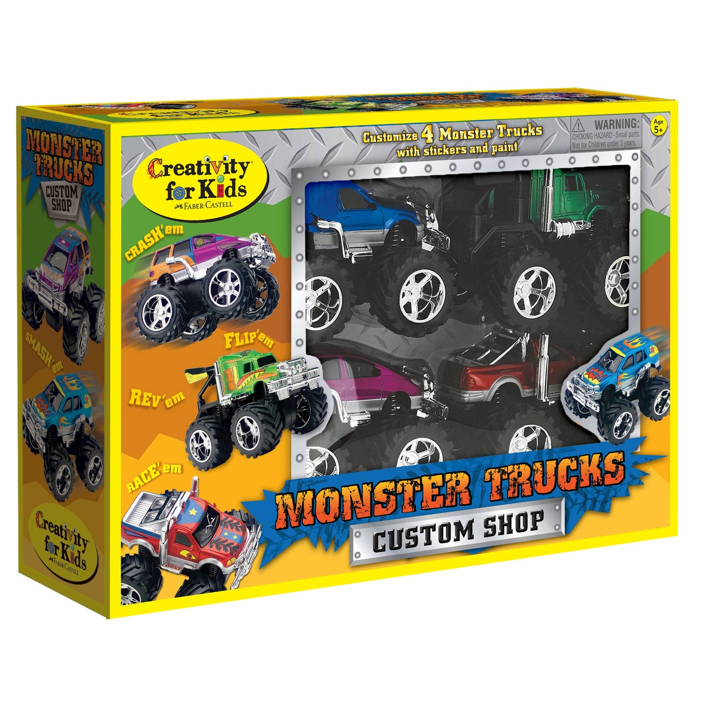 Decorate Monster Trucks Custom Shop Craft Kit for Kids