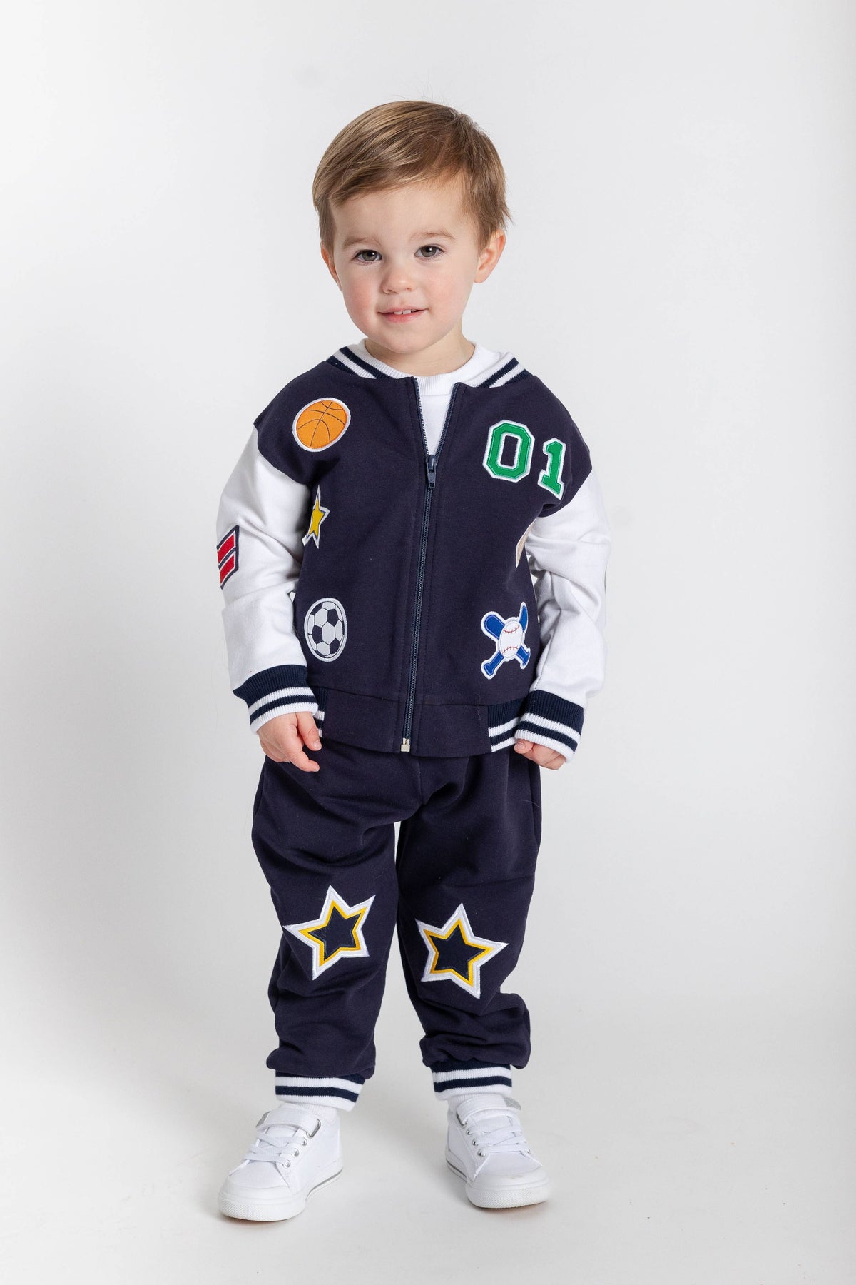 French Terry Varsity Sports Jacket