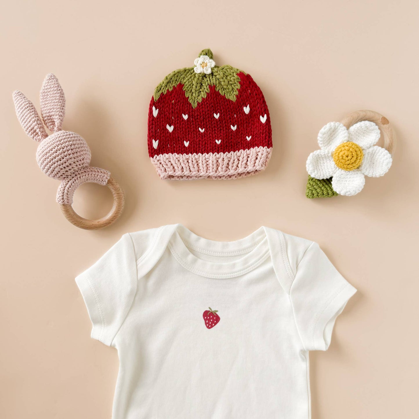 Onesie Strawberry Baby Bodysuit Organic Graphic Tee Gift