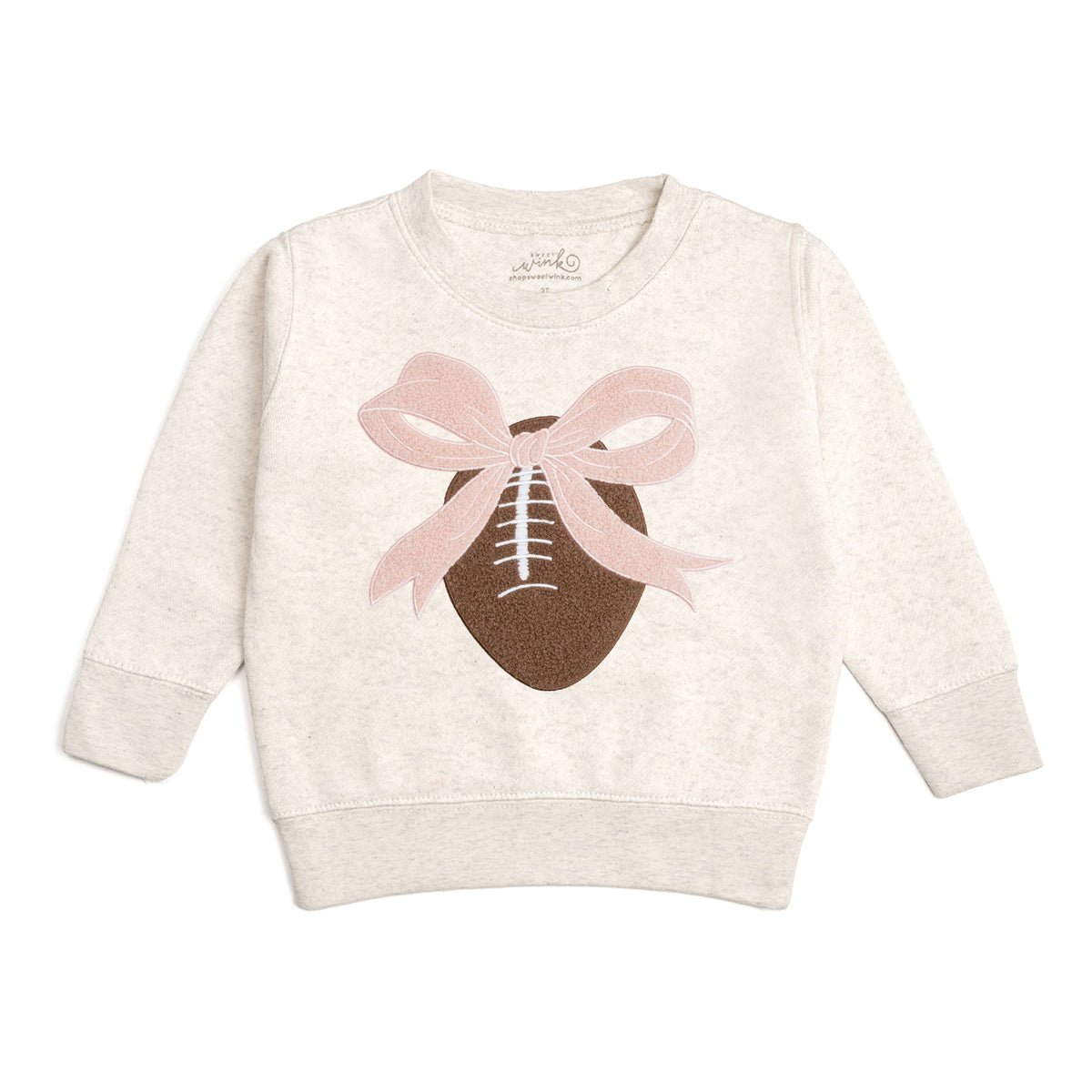 Coquette Football Patch Sweatshirt - Childrens Clothing