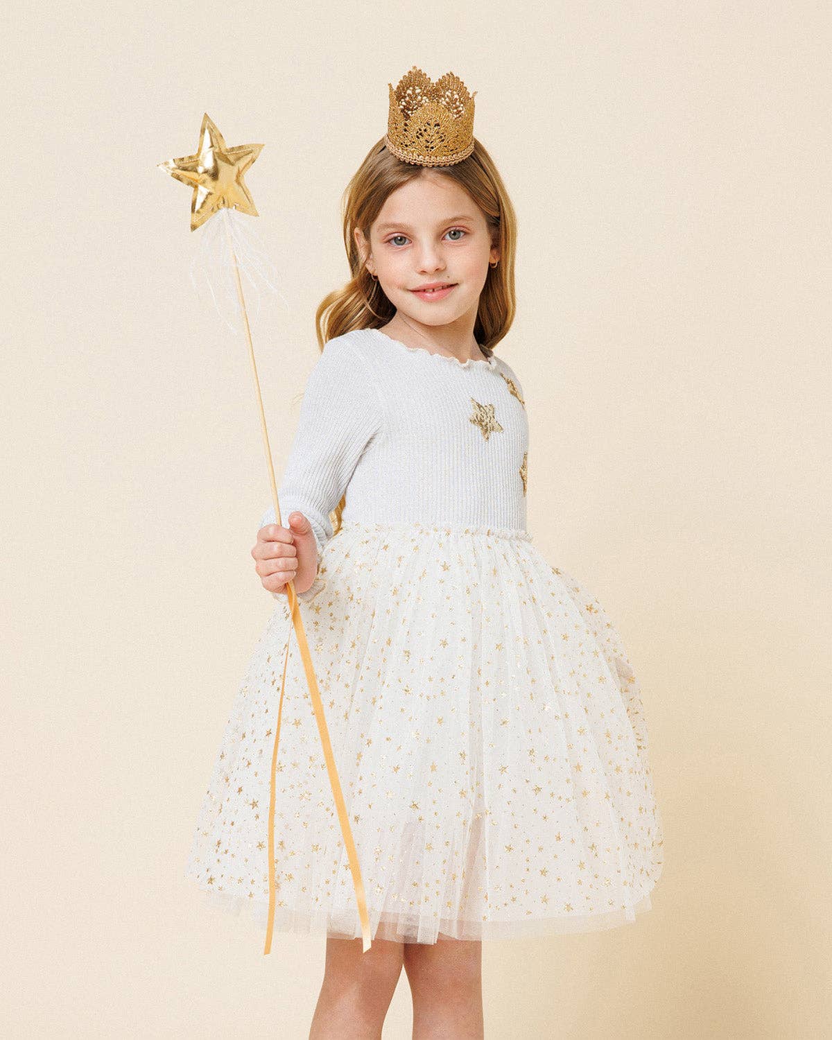 Glitter Three Star Tutu Dress