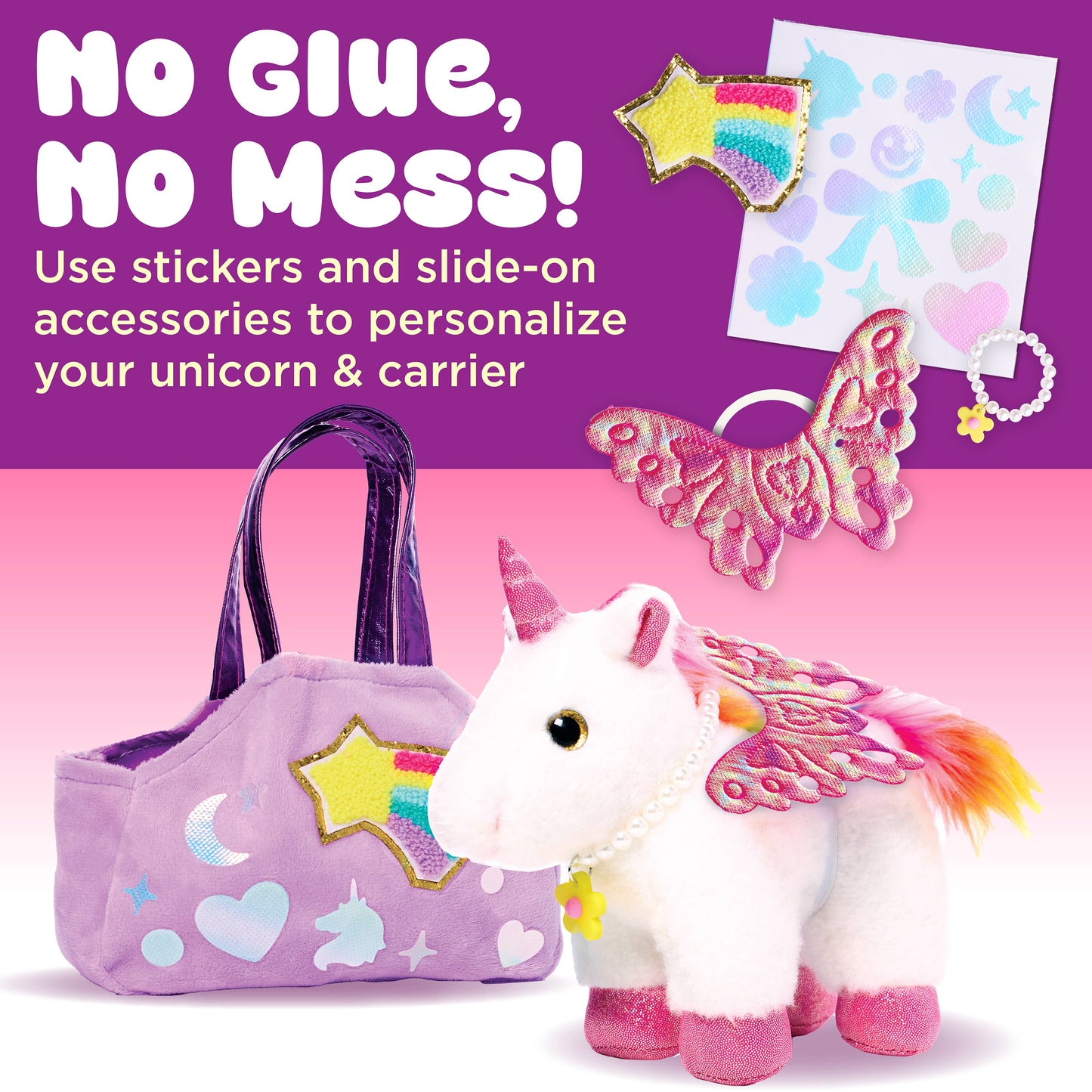 Decorate a Glitzy Unicorn DIY Craft Kit for Kids