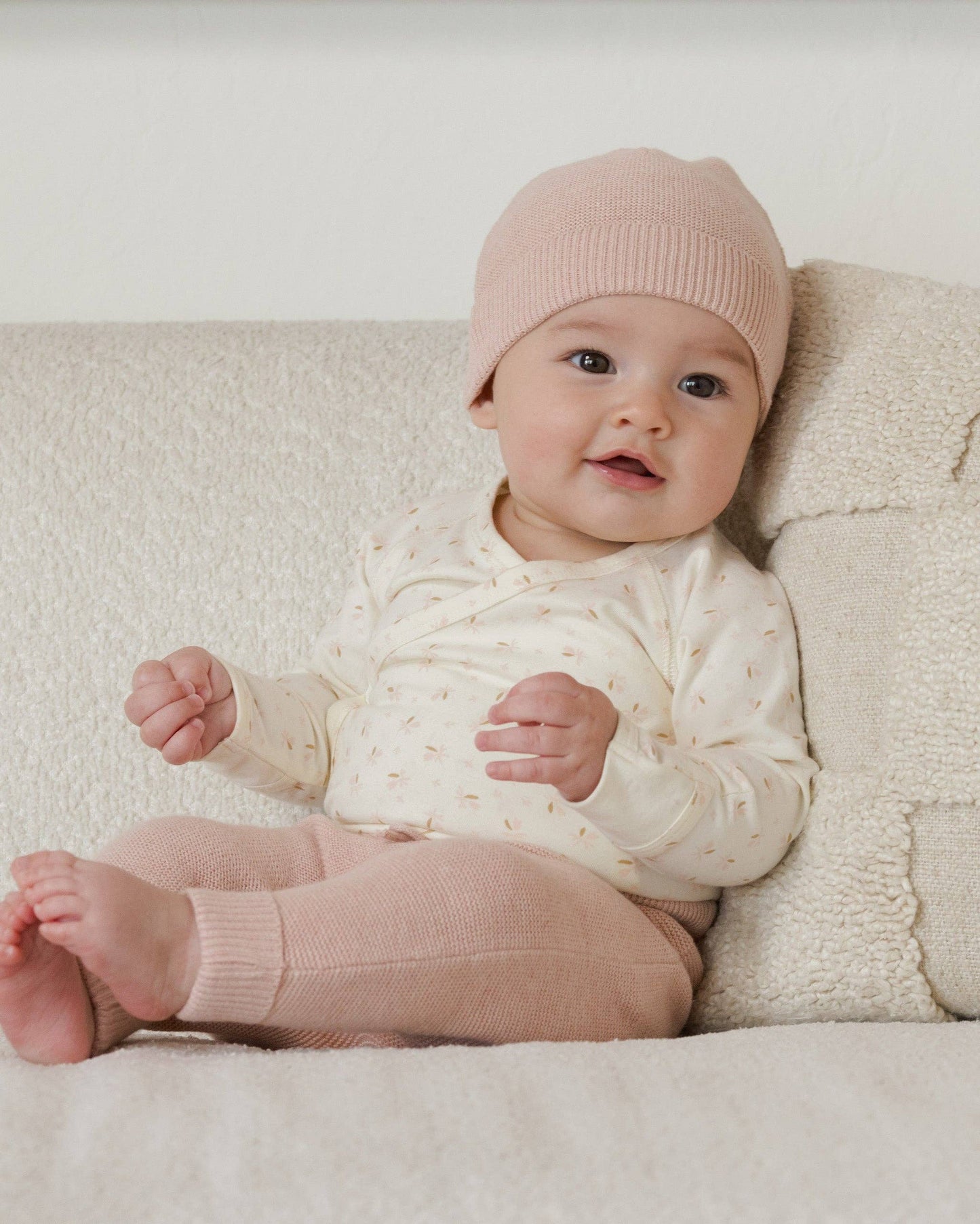 Knit cardigan and pant set