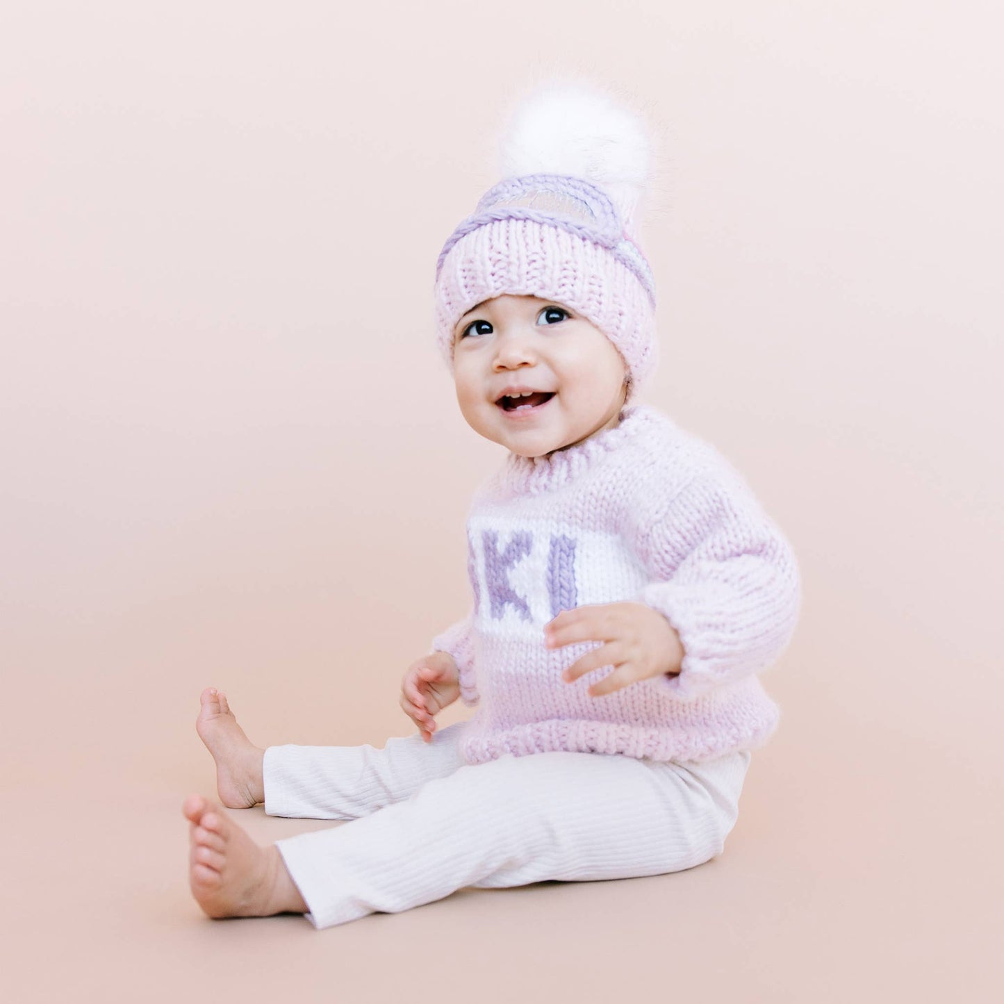 Ski Goggles Beanie Baby Pink Baby Kids Winter Hat Holiday