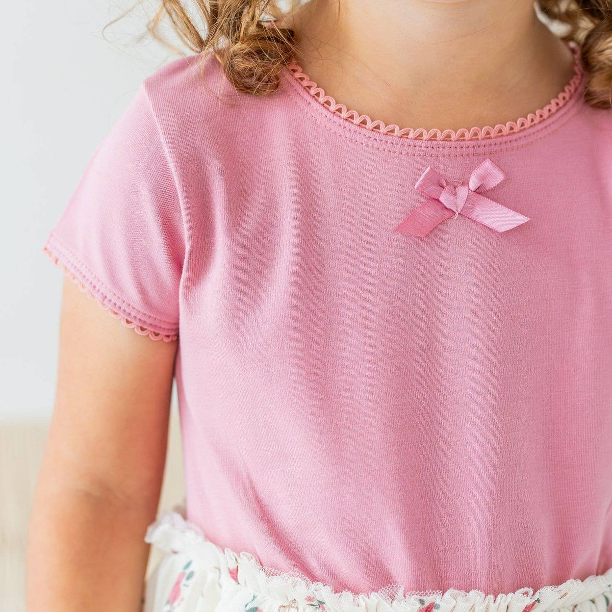 Coquette Rose Short Sleeve Tutu Dress - Kids Clothing - Fall