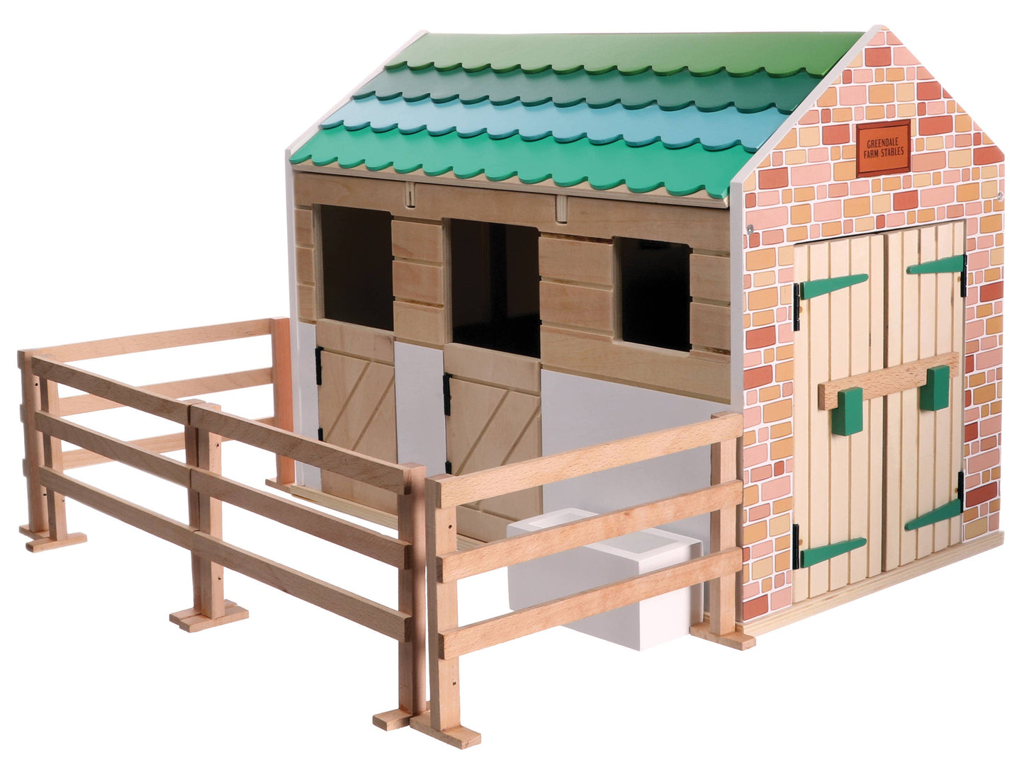 Wooden Stables Playset