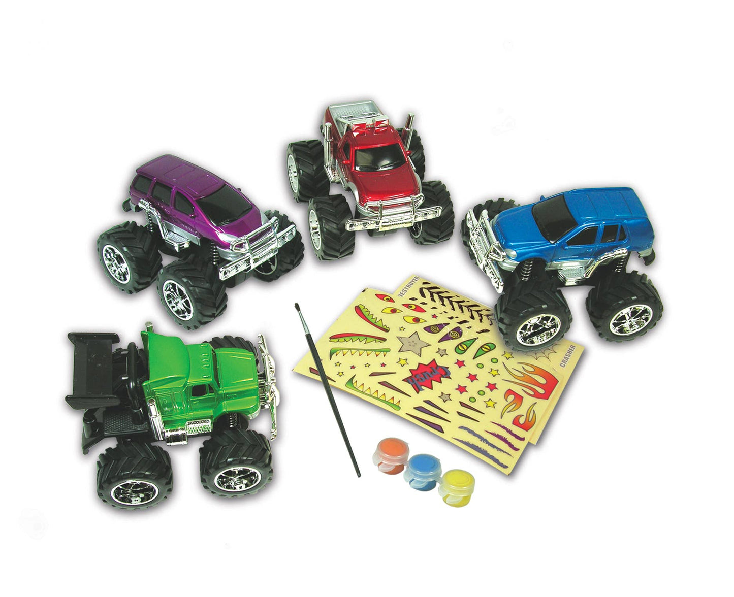 Decorate Monster Trucks Custom Shop Craft Kit for Kids
