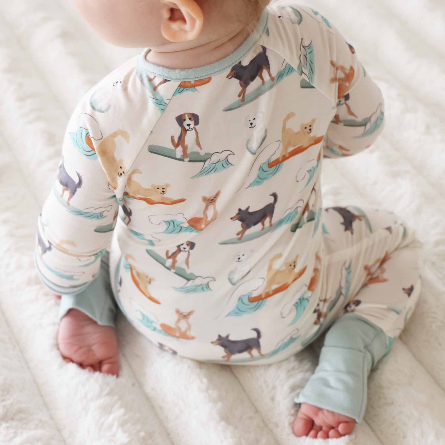 Paddle Pups Convertible Zip Romper