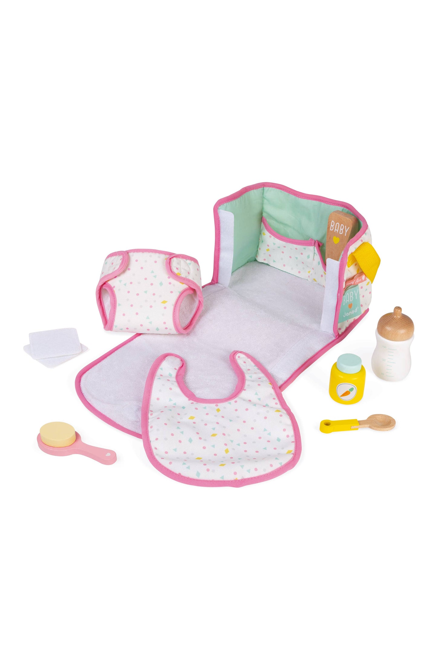 Pretend Play Toy | Nursery & Changing Set | 8 accesories