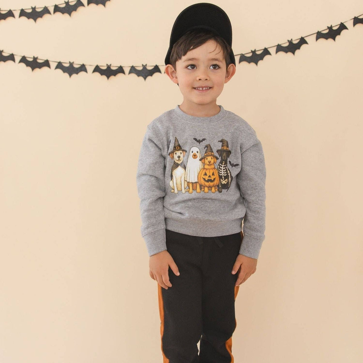 Black and Orange Striped Jogger - Boys Clothing