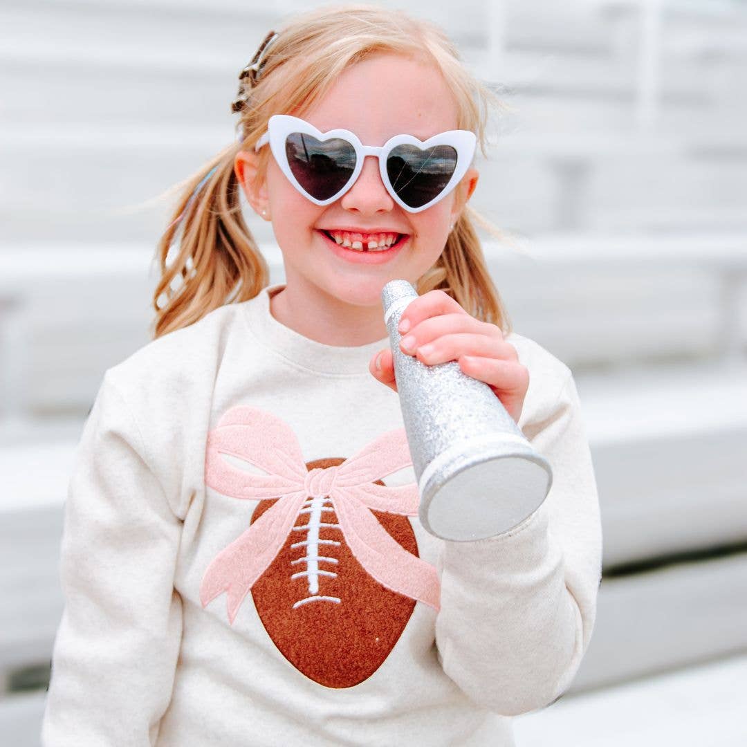 Coquette Football Patch Sweatshirt - Childrens Clothing