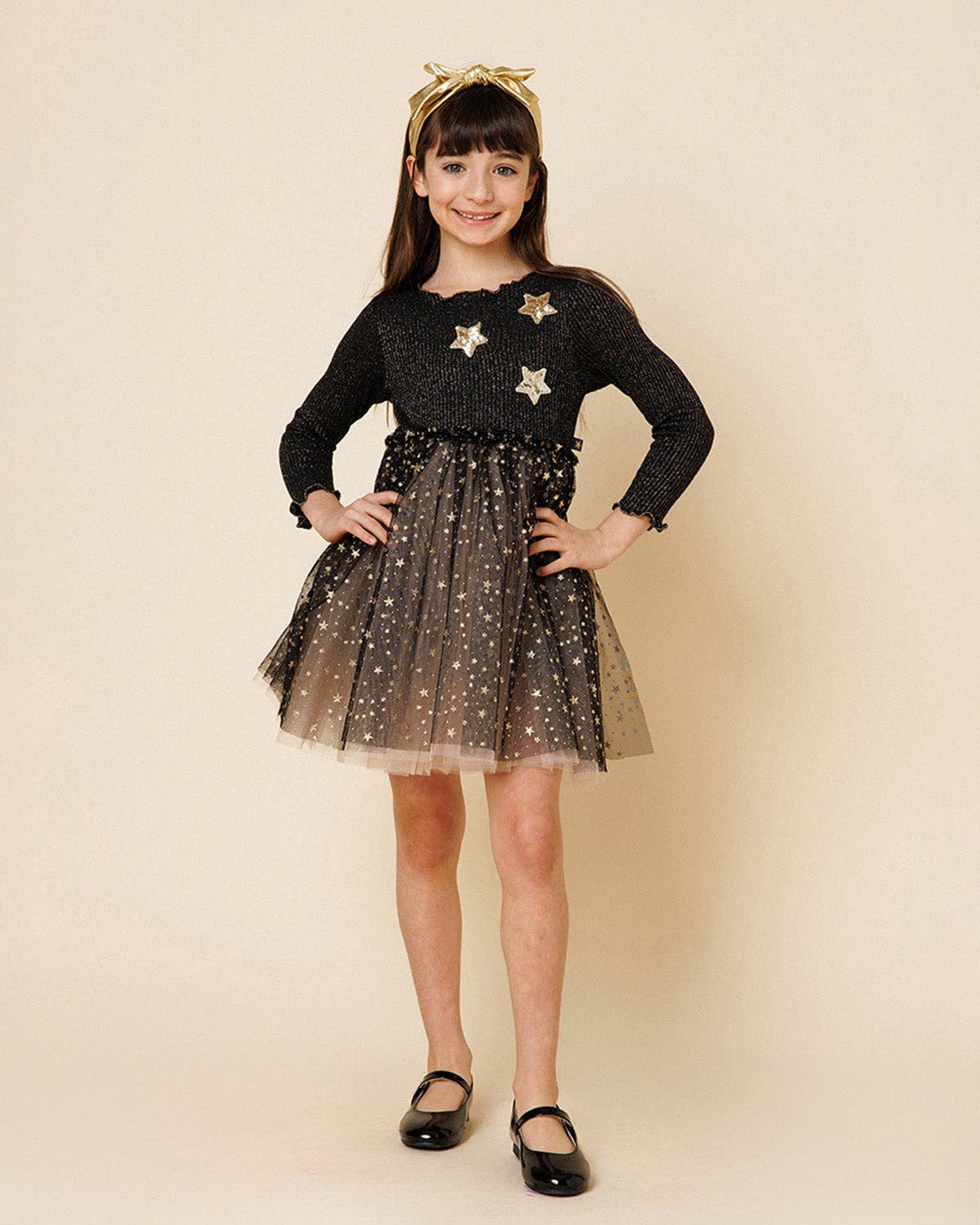 Glitter Three Star Tutu Dress