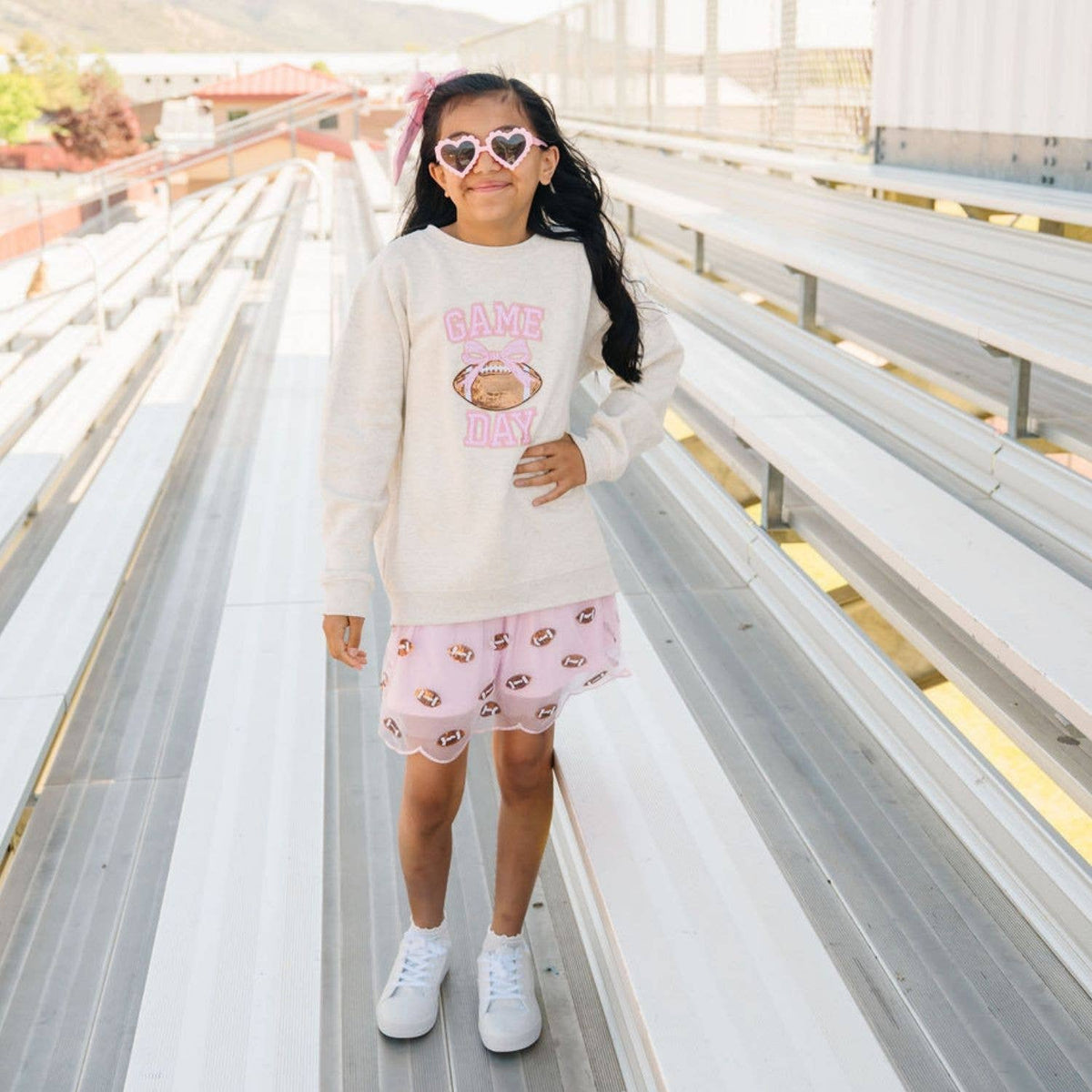 Game Day Sequin Patch Sweatshirt - Football - Kids Clothing