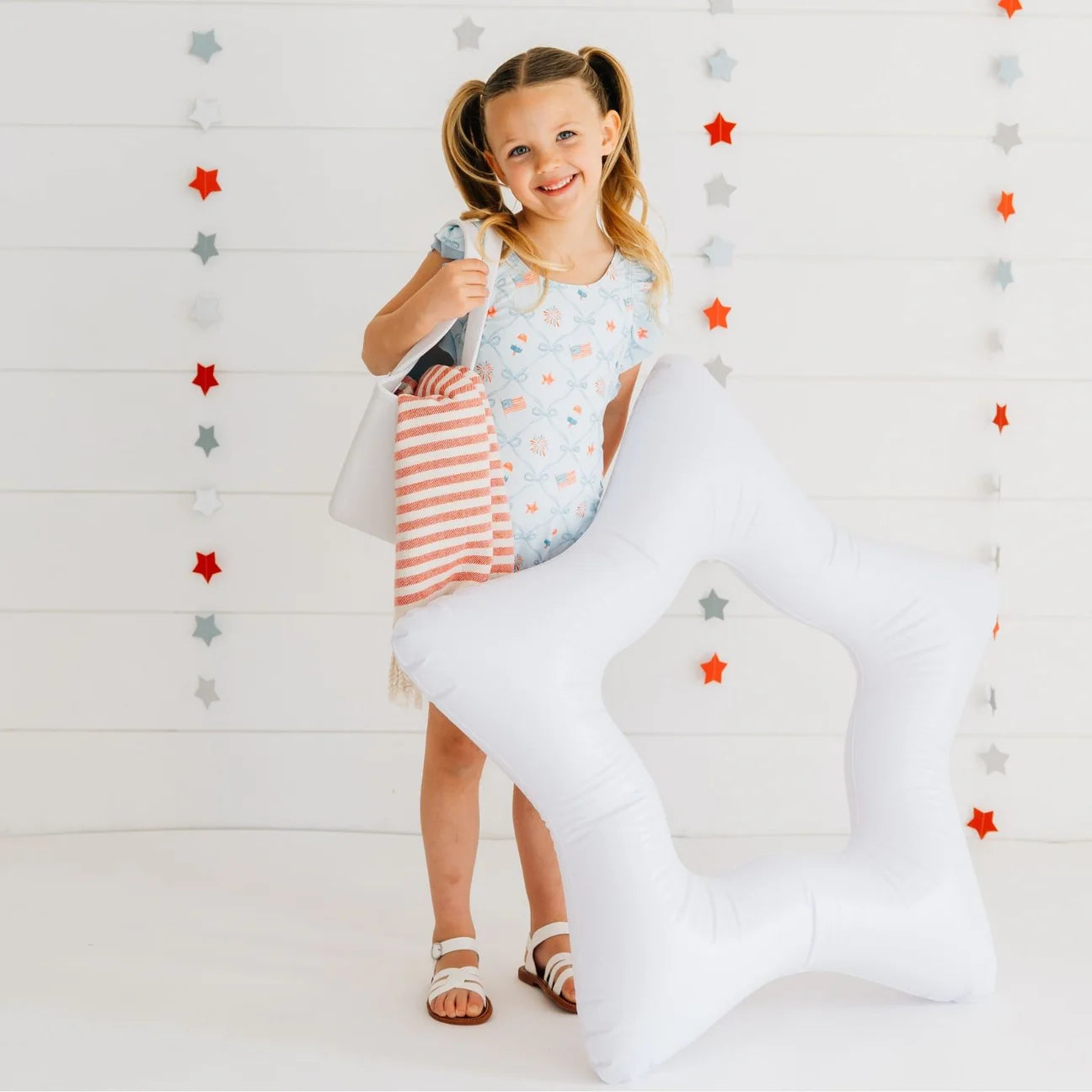 PATRIOTIC TRELLIS BATHING SUIT
