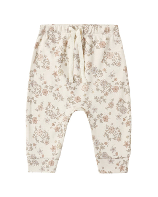 Drawstring Pant In Floral Vine