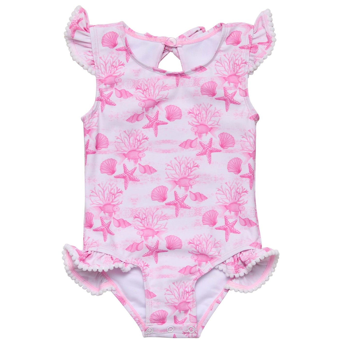 Pink Lagoon Frill Swimsuit