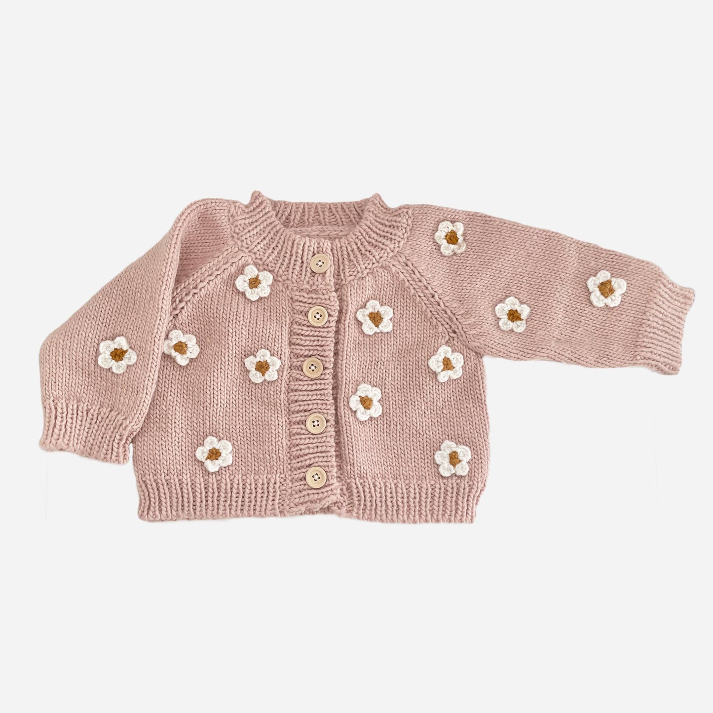 Flower Cardigan Blush Baby Sweater Winter Spring Clothing