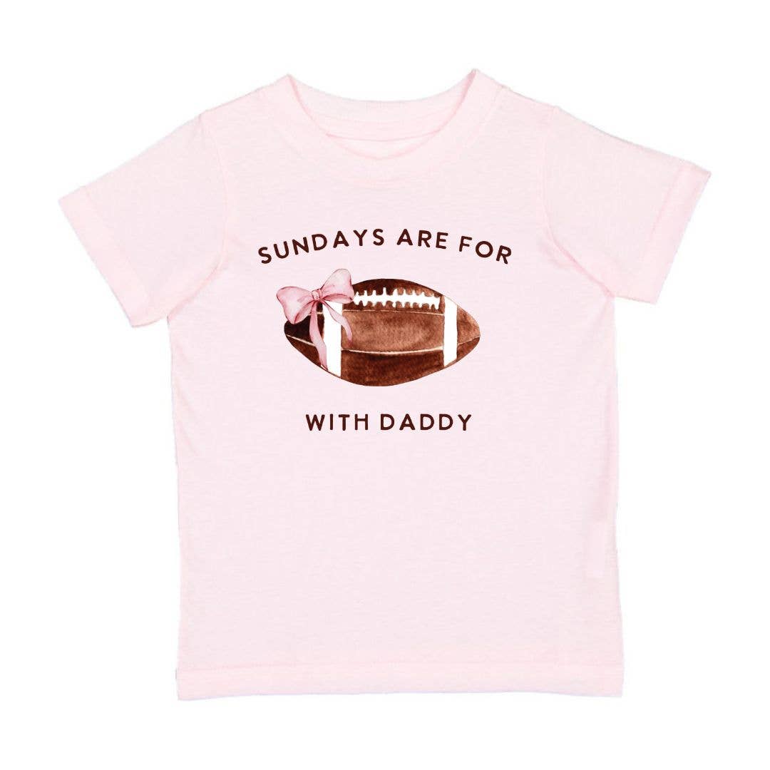 Football With Daddy Short Sleeve T-Shirt - Girls Clothes