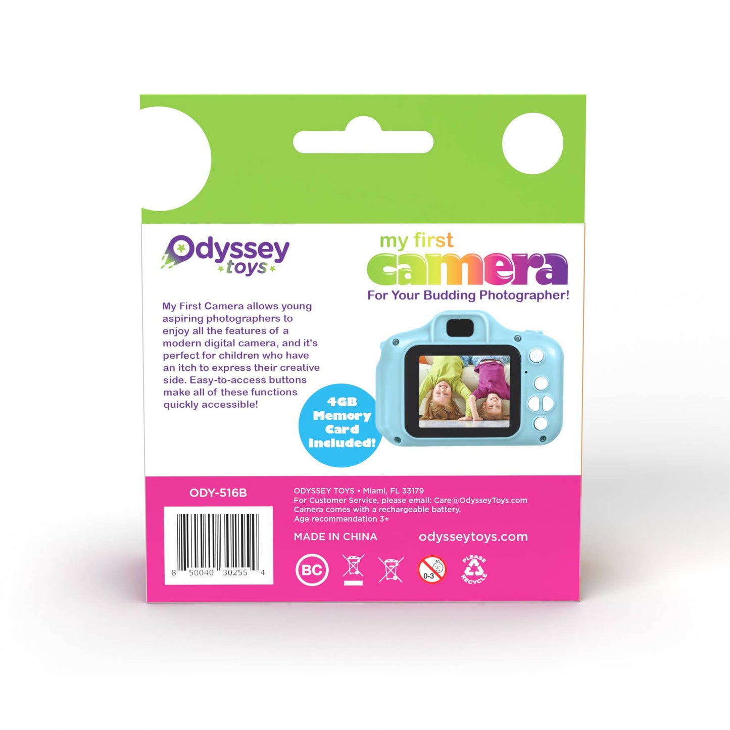 My First Camera for Kids - 2" Screen, High Def Pics + Video