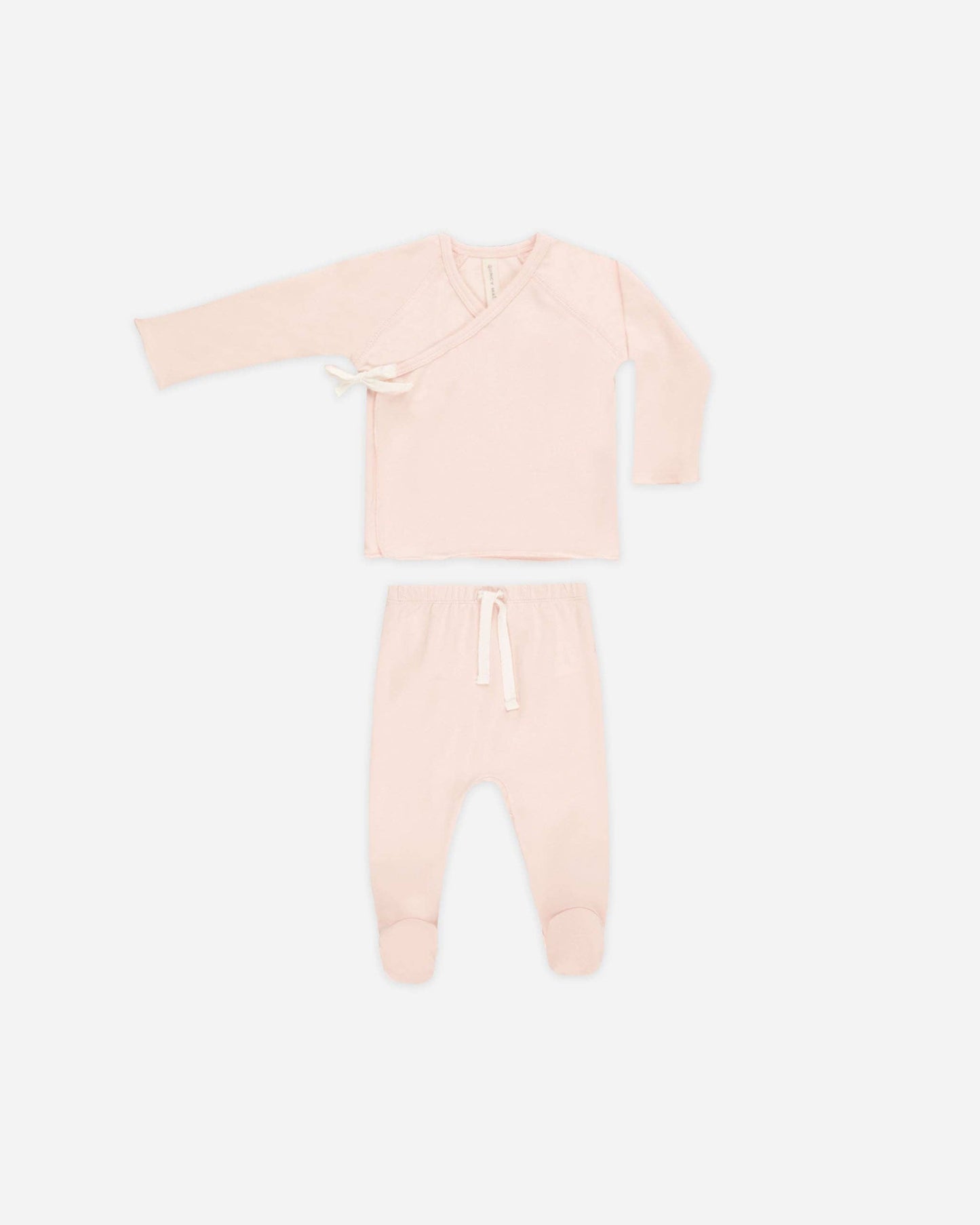 Wrap Top + Footed Pant Set || Petal
