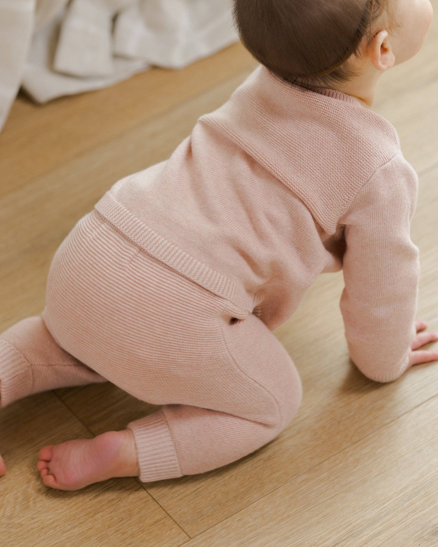 Knit cardigan and pant set