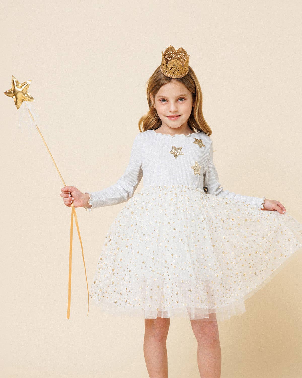 Glitter Three Star Tutu Dress