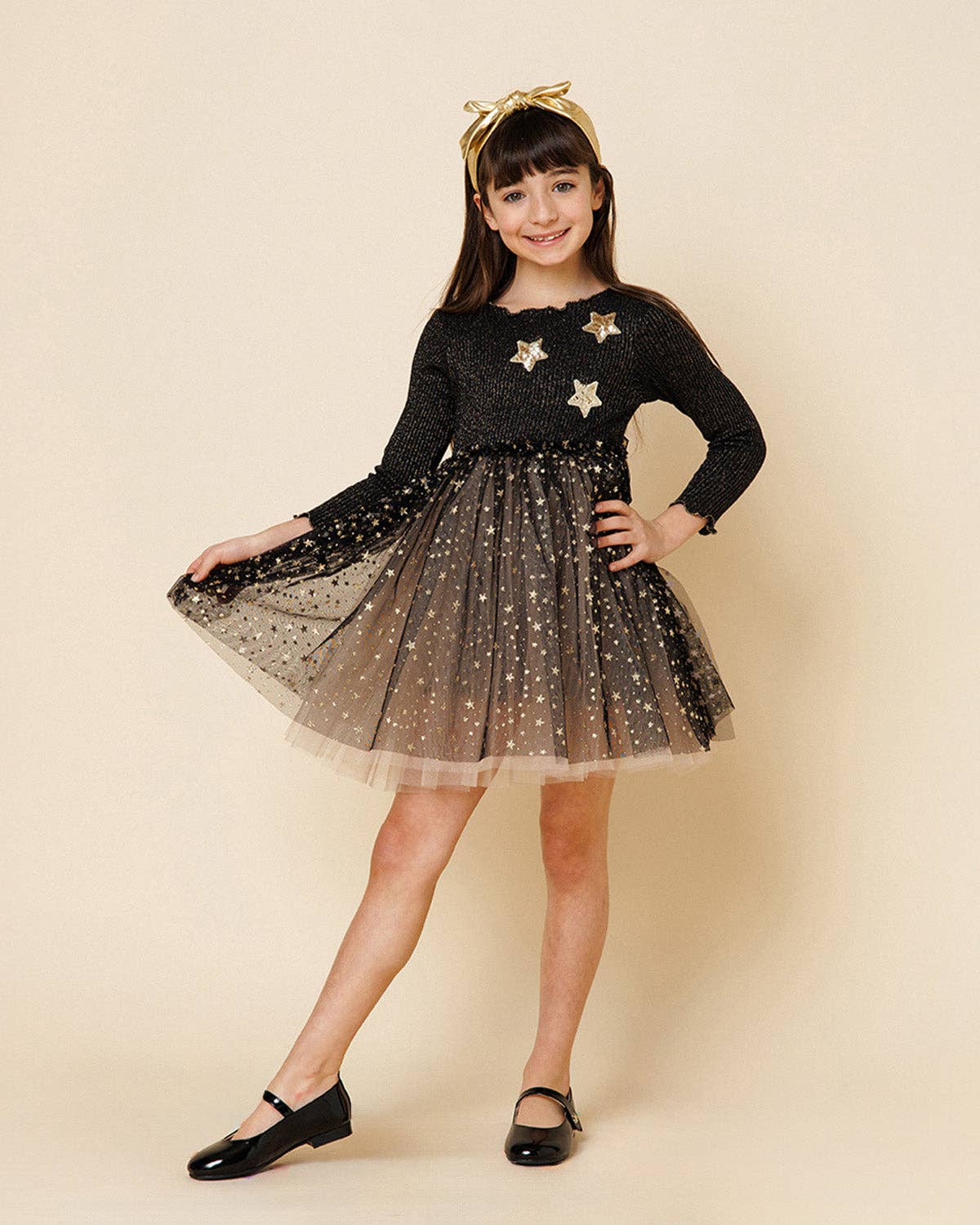 Glitter Three Star Tutu Dress