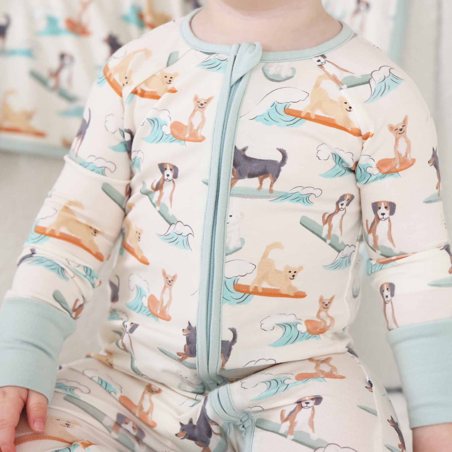 Paddle Pups Convertible Zip Romper