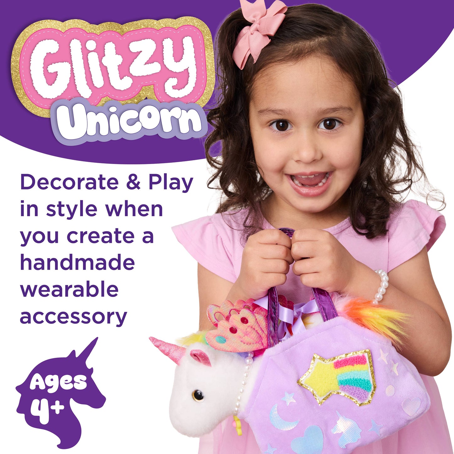 Decorate a Glitzy Unicorn DIY Craft Kit for Kids