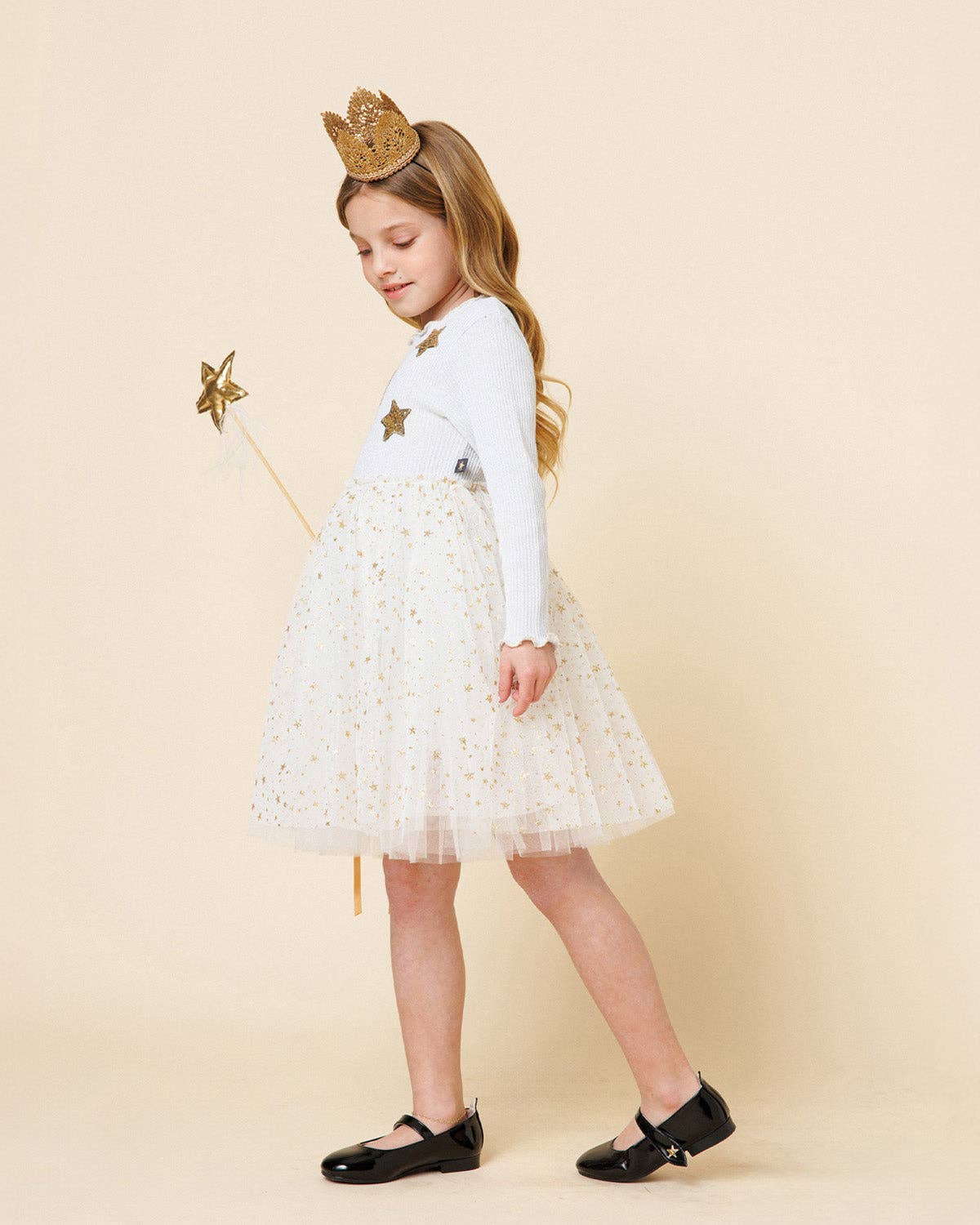 Glitter Three Star Tutu Dress