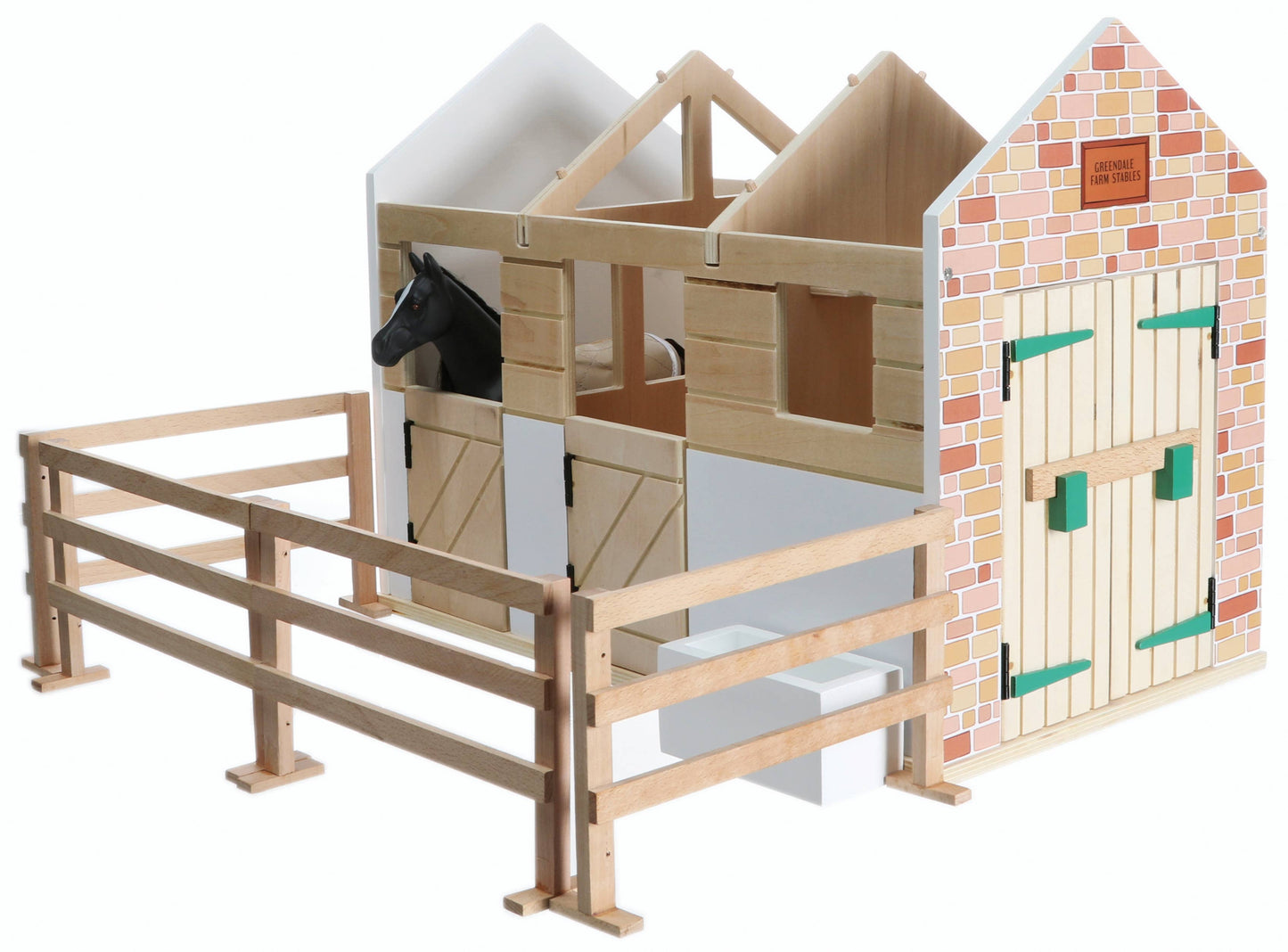 Wooden Stables Playset