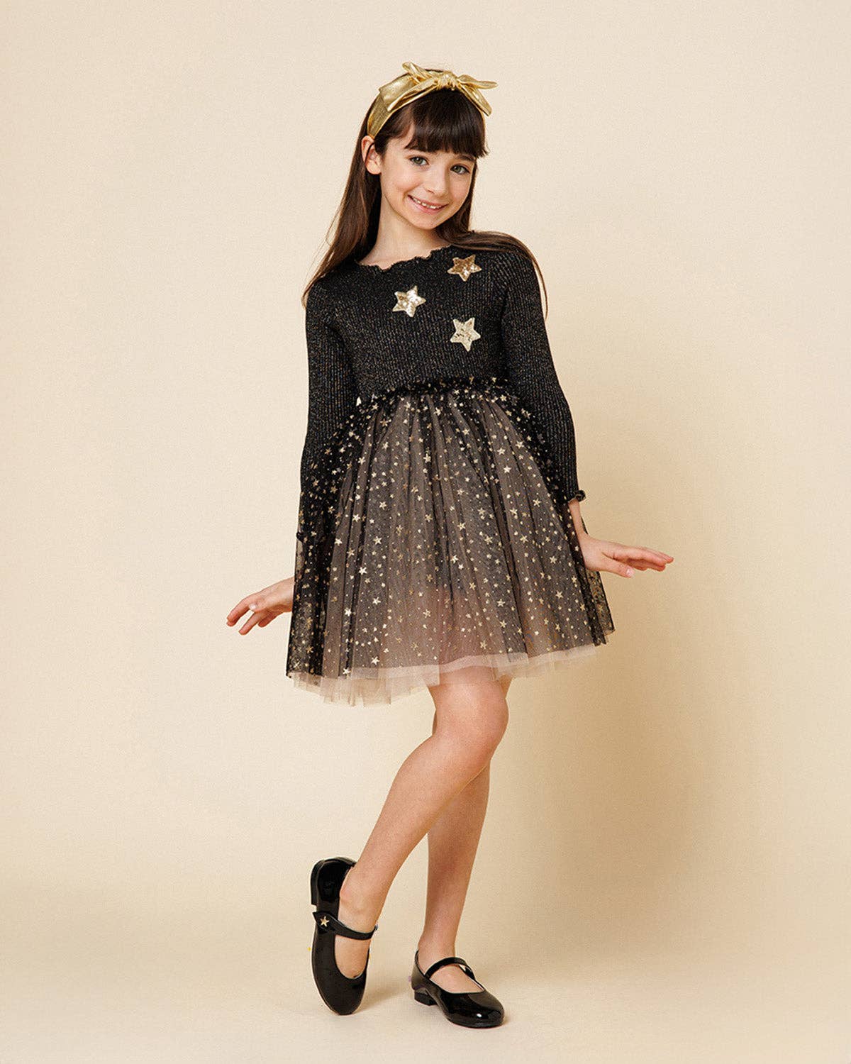 Glitter Three Star Tutu Dress
