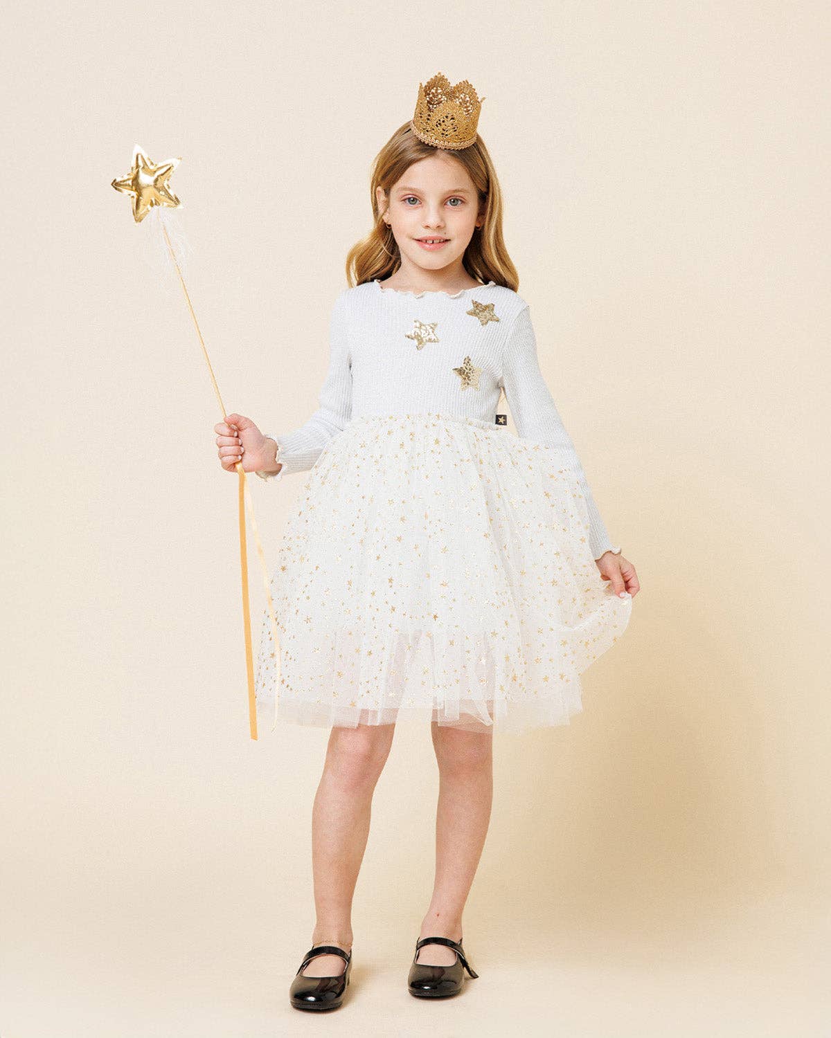 Glitter Three Star Tutu Dress